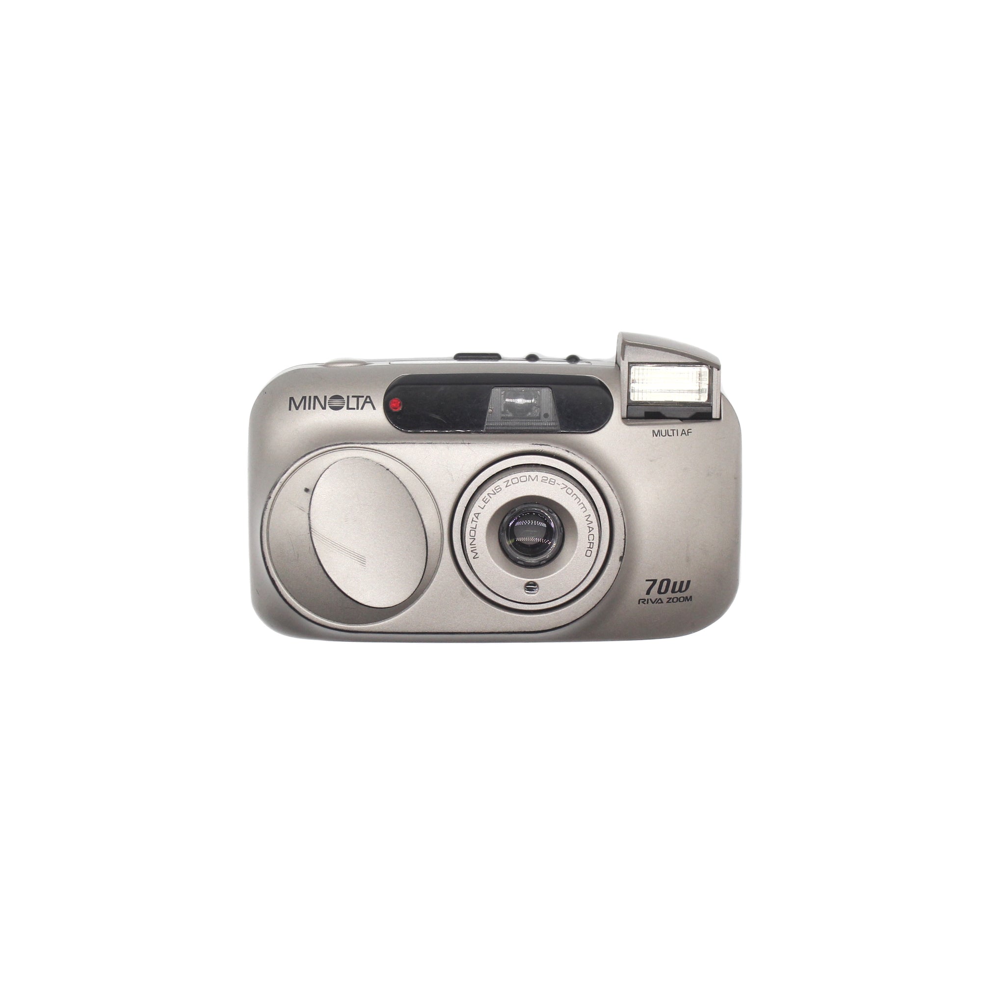 【期間限定】MINOLTA RIVA ZOOM 70W ケース付きフィルムカメラ Minolta Riva Zoom 70W [silver] – Friends With Film
